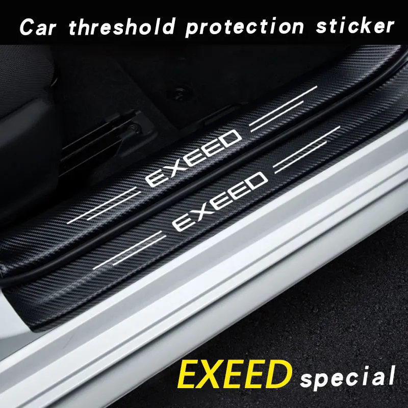 

Car Door Sill Protector Stickers Anti Scratch Strip Carbon Fiber Bumper Film For Chery Exeed RX TX txl rx lx VX Auto Accessories