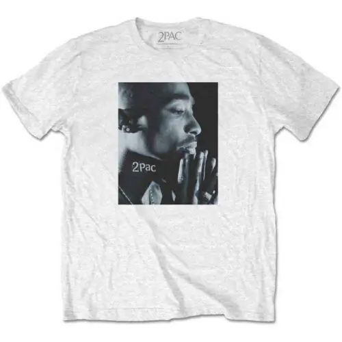 Tupac Changes Side Photo T-Shirt White New