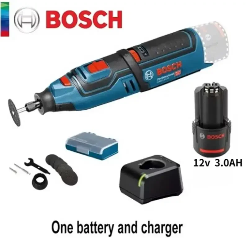 Bosch GRO 12V-35 Professional 12V Rechargeable Grinder, 3.0Ah Lithium Battery for Polishing Cutting