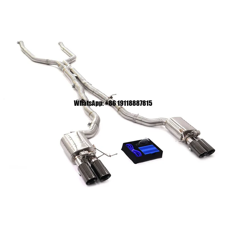 

ING Excellent Stainless Steel Car Exhaust Valved Muffler Catback for BMW 550i F10 N63 with High Quality BMW Exhaust Pipes Car