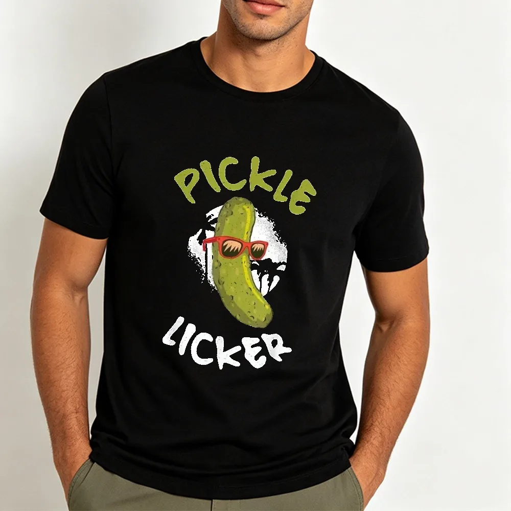 Pickle Licker Graphic T Shirt Unisex Cool Sunglasses Pickle Cartoon Tee Men Novelty Vegetable Meme Casual Streetwear Gift Top