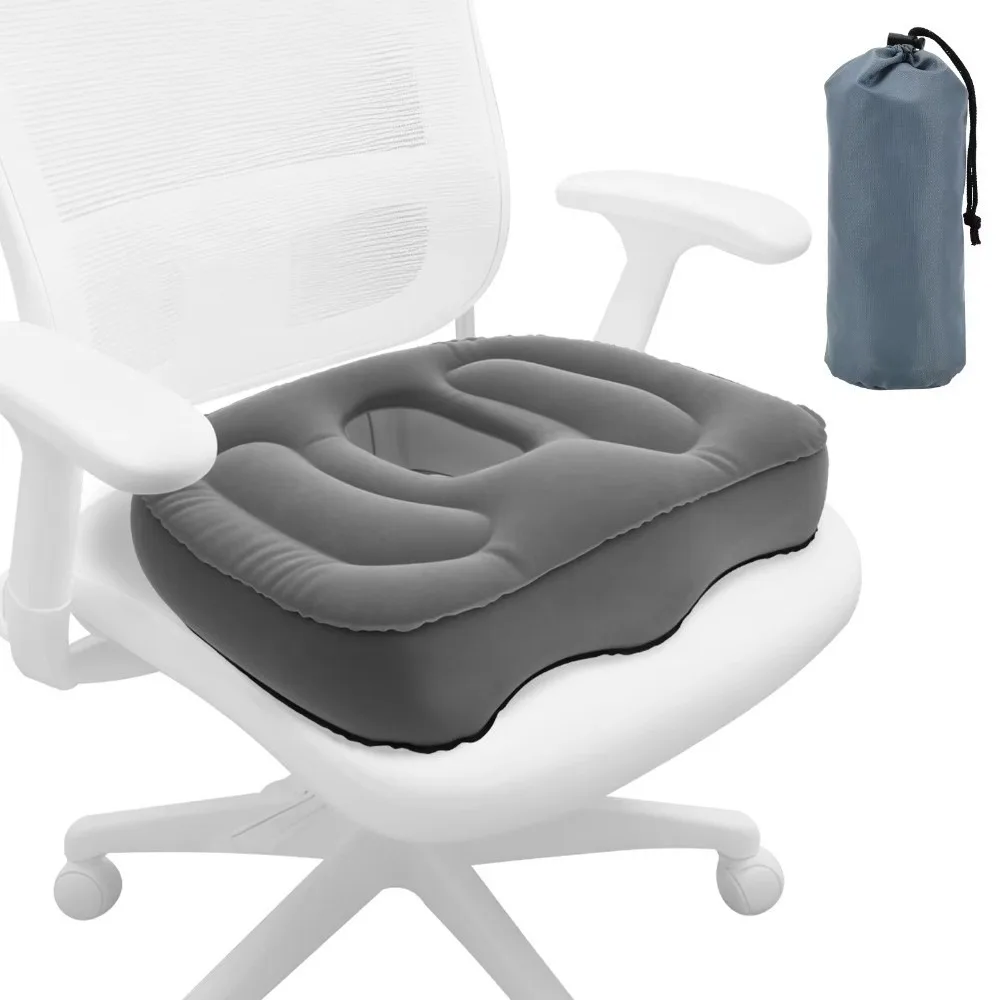 Portable Inflatable Seat Cushion Perforated Design Air Cushion Pressure Ulcer Cushion High Elasticity Chair Pad