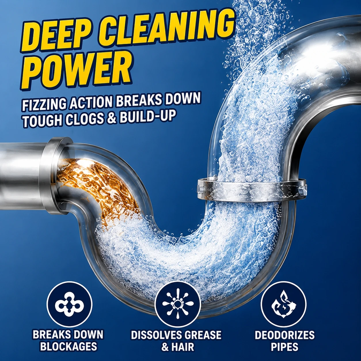 Pipeline Cleaning Effervescent Tablets Sewer Floor Drains Oil Stains Blockages Dissolution Deodorization Cleaning Agents