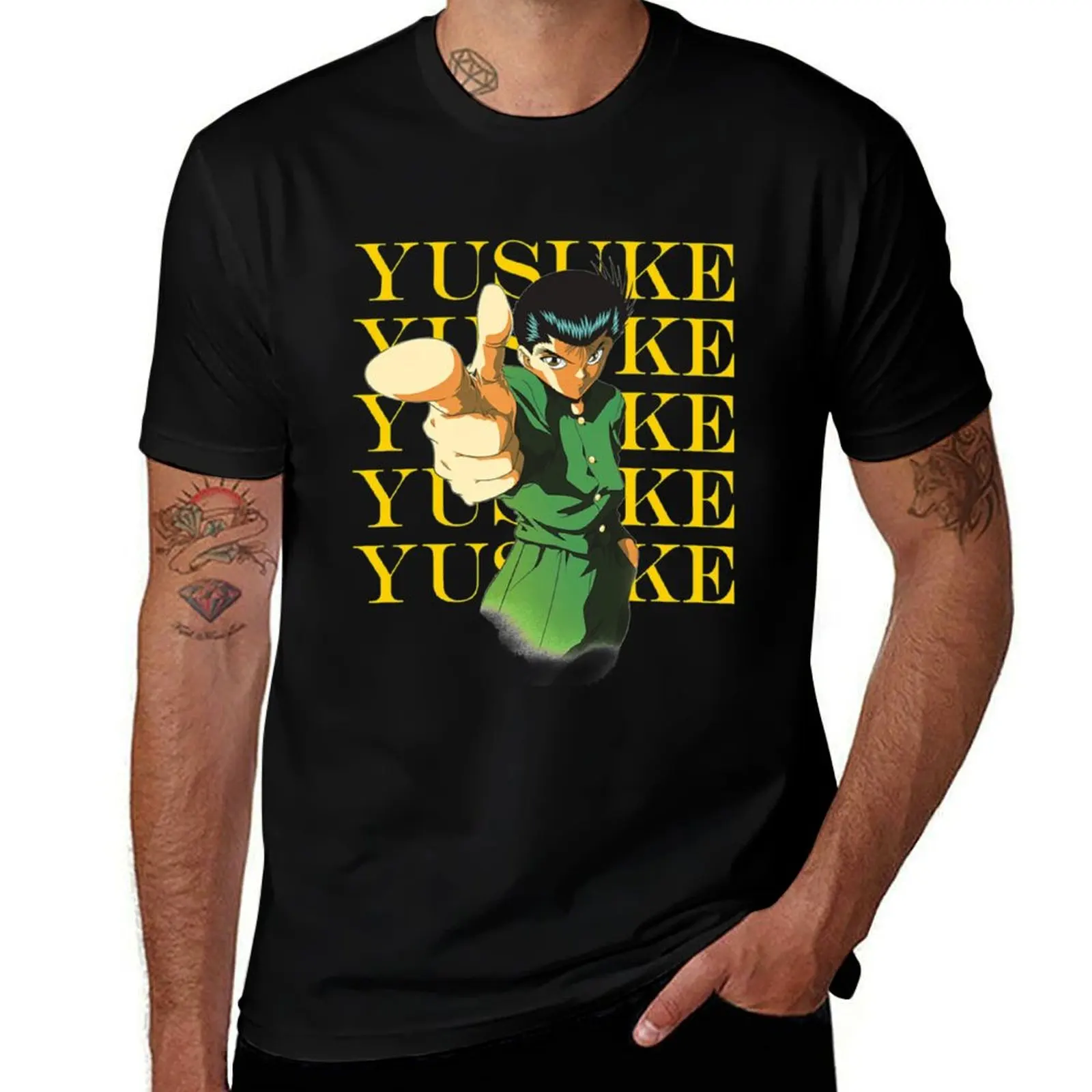 

yusuke yu yu - hakusho T-Shirt t shirt man cotton t shirt for man man t shirts high quality luxury brand T-shirt