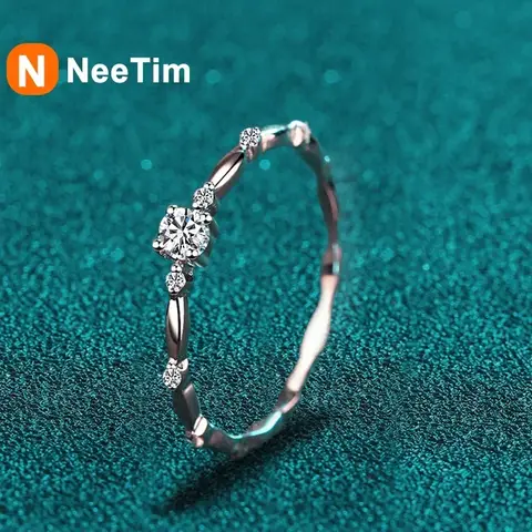 NeeTim D 컬러 VVS1 여성을위한 Moissanite 반지 Certificete 925 스털링 실버 약혼 반지 선물과 웨딩 파인 Jewely Best5 NeeTim D 컬러 VVS1 여성을위한 Moissanite 반지 Certificete 925 스털링 실버 약혼 반지 선물과 웨딩 파인 Jewely Best5