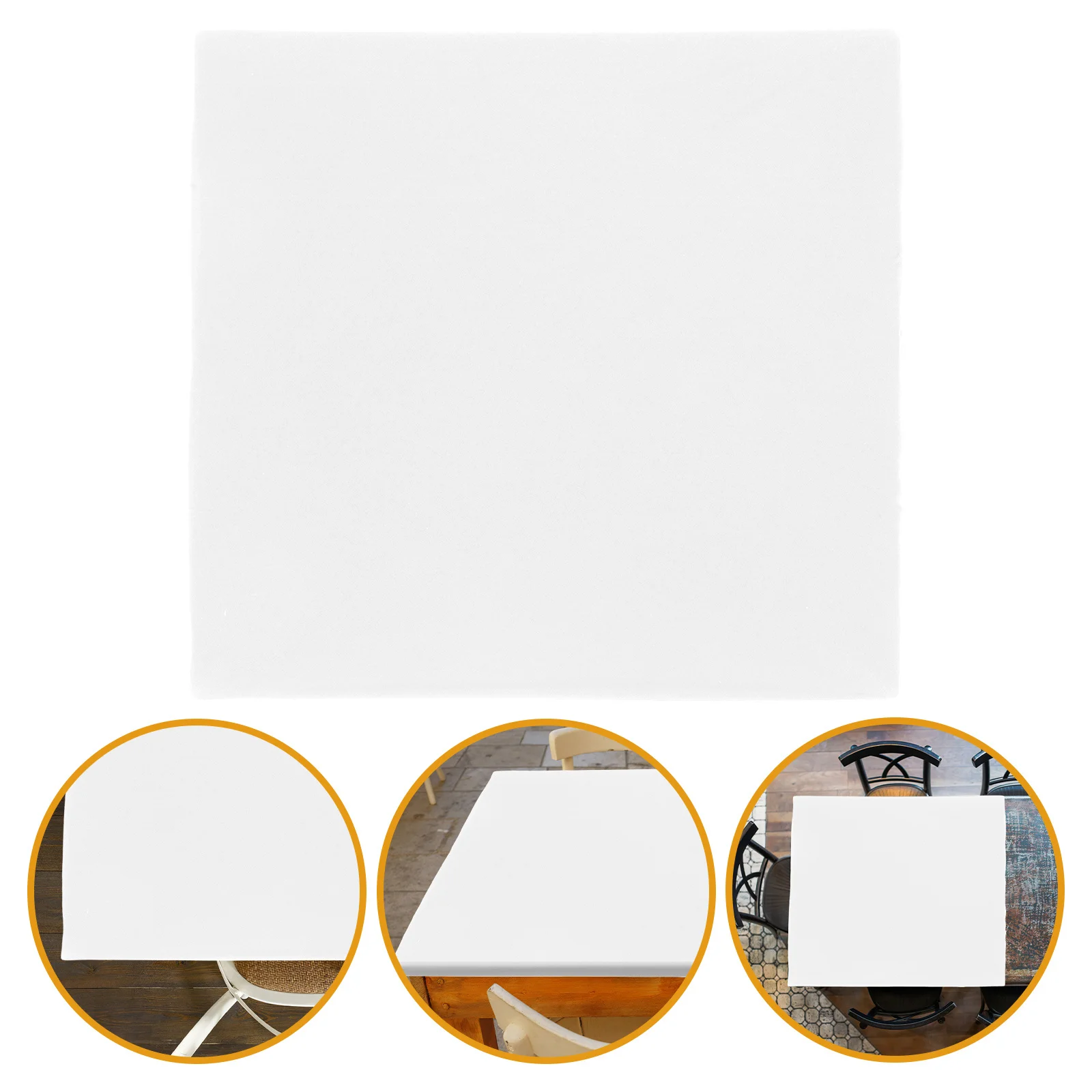 

Stretchable Square Table Cover 1 Unit Soft Elastic Edged Cloth for Picnic Camping Outdoor Events Rustic Modern Home Use