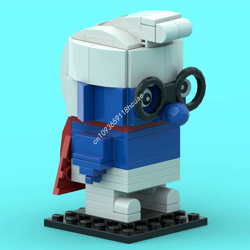 

99pcs MOC Super Brainy Smurfes Brickheadz Building Blocks Christmas Gift DIY Display Ornament Perfect for Creative Decoration