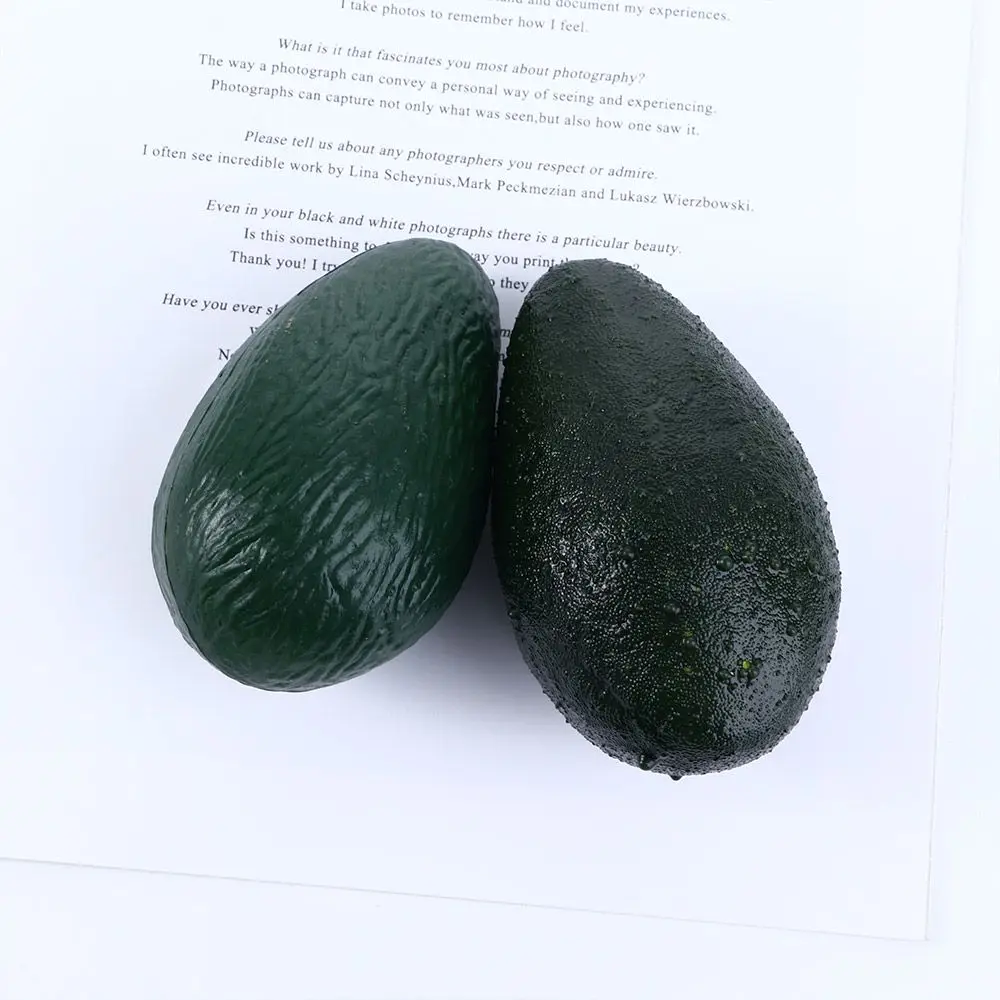 1Pcs Fake Half Fruit Kindergarten Education Supplies Artificial Avocado Home Restaurant Party Christmas Photography Decoration