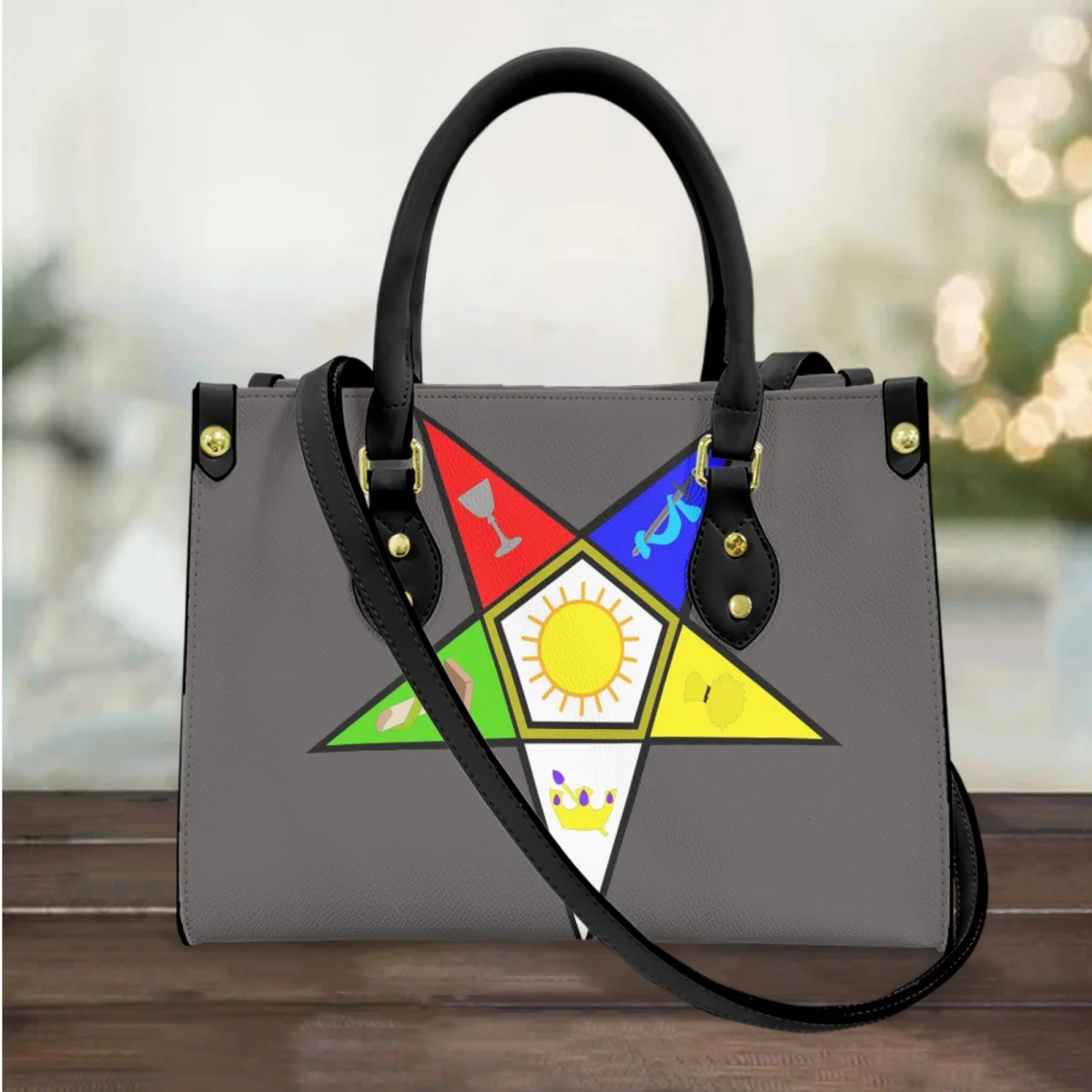 OES Sistars Order Of Eastern Designer Casual Girls Handbag Christmas Birthday Gift Beach Bag Retro PU Leather Small Shoulder Bag