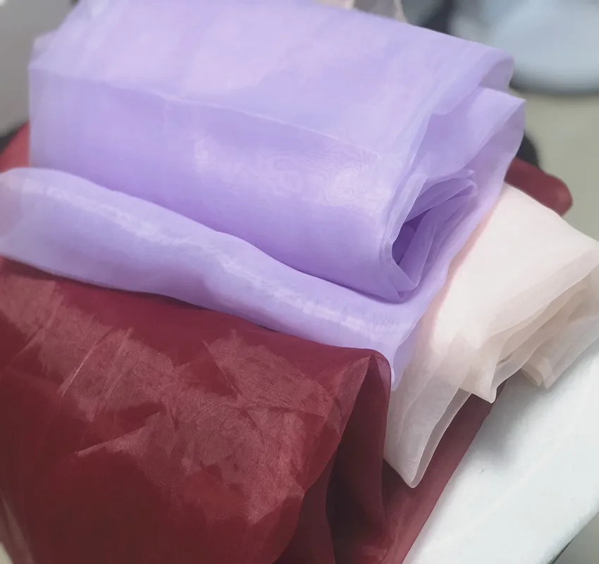Quality Organza Special Density Matte Yarn Draping Fabric for Wedding Dress DIY Transparent Mesh Fabric