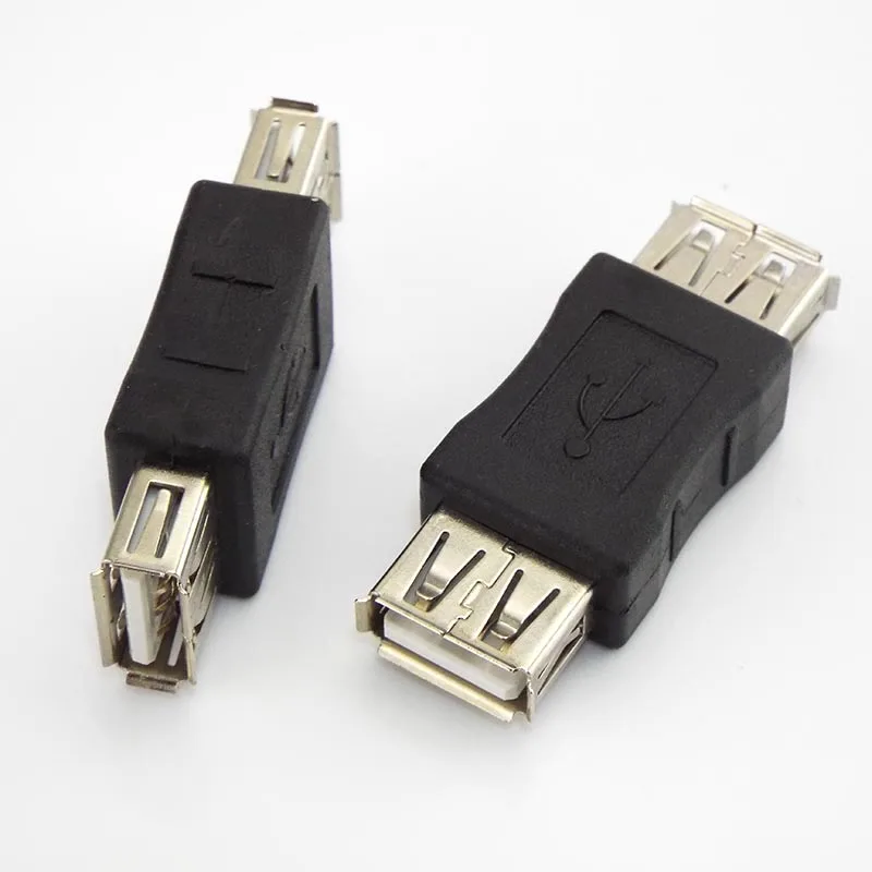USB 2.0 Type A Female To Female Coupler Adapter USB Connector Male To Male Extender Cable Mini Changer Converter For PC Laptop
