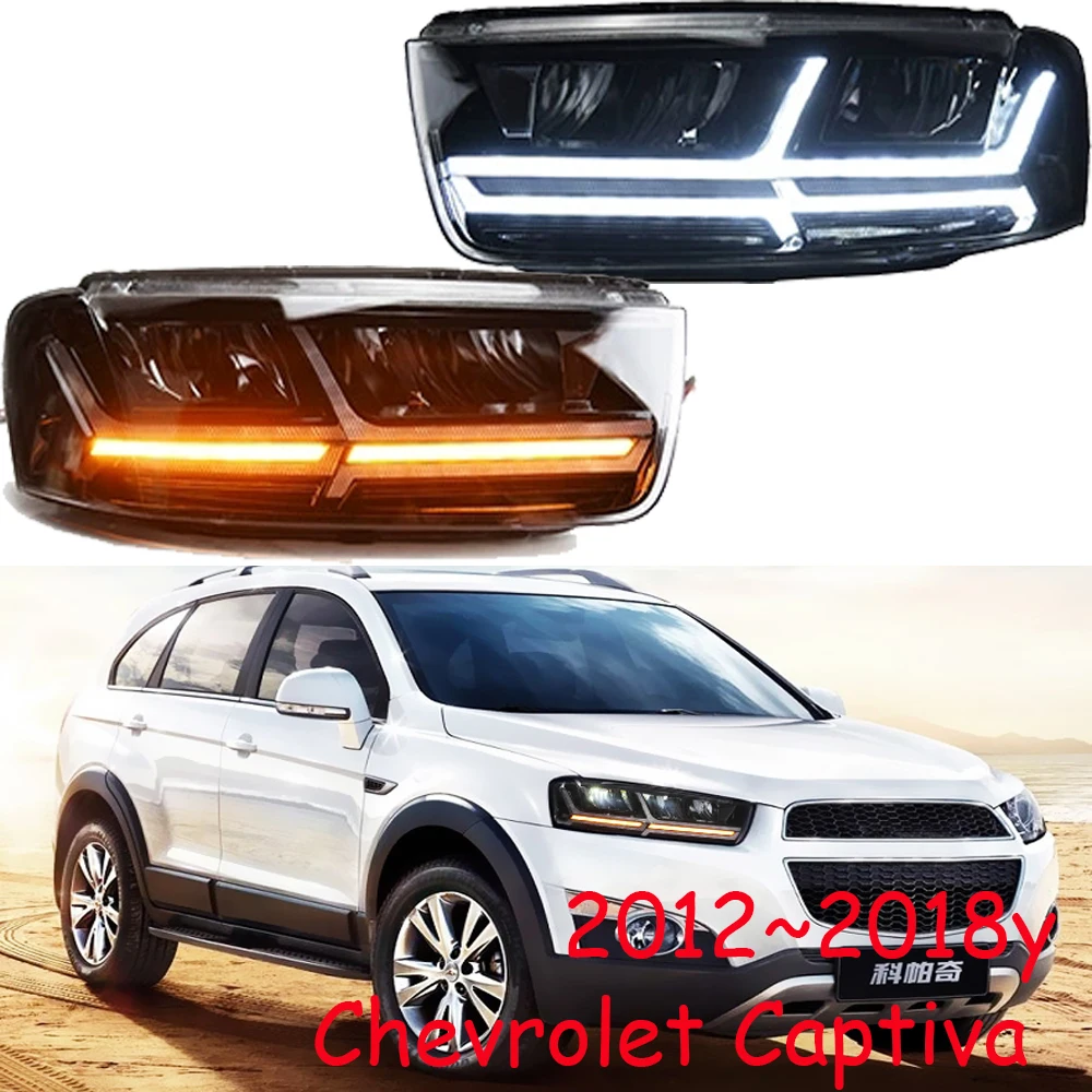 

Car Styling Head Lamp Captiva Headlight 2012~2018y All LED Headlight DRL Captiva daytime running light Auto Accessories