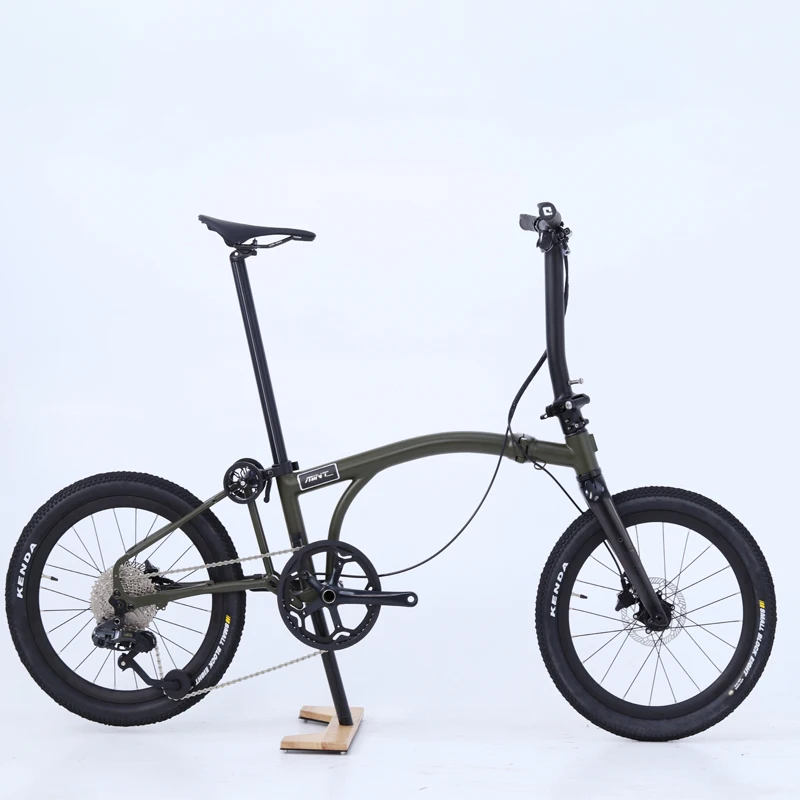 MINT Discover 20-Inch Gravel Tri-Fold Bike / 11-Speed Electronic Derailleur / 20 x 1.95 Tires / All-Terrain Folding Bike
