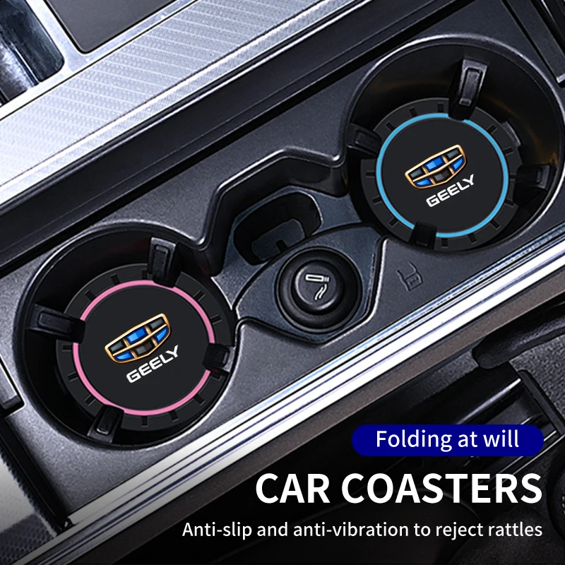 Silicone Car Cup Holder Coaster Anti-Slip For Geely Atlas Boyue Emgrand X7 EC7 GC6 Parts LC EC8 Atlas CK2 CK3 GT GC9 view 6