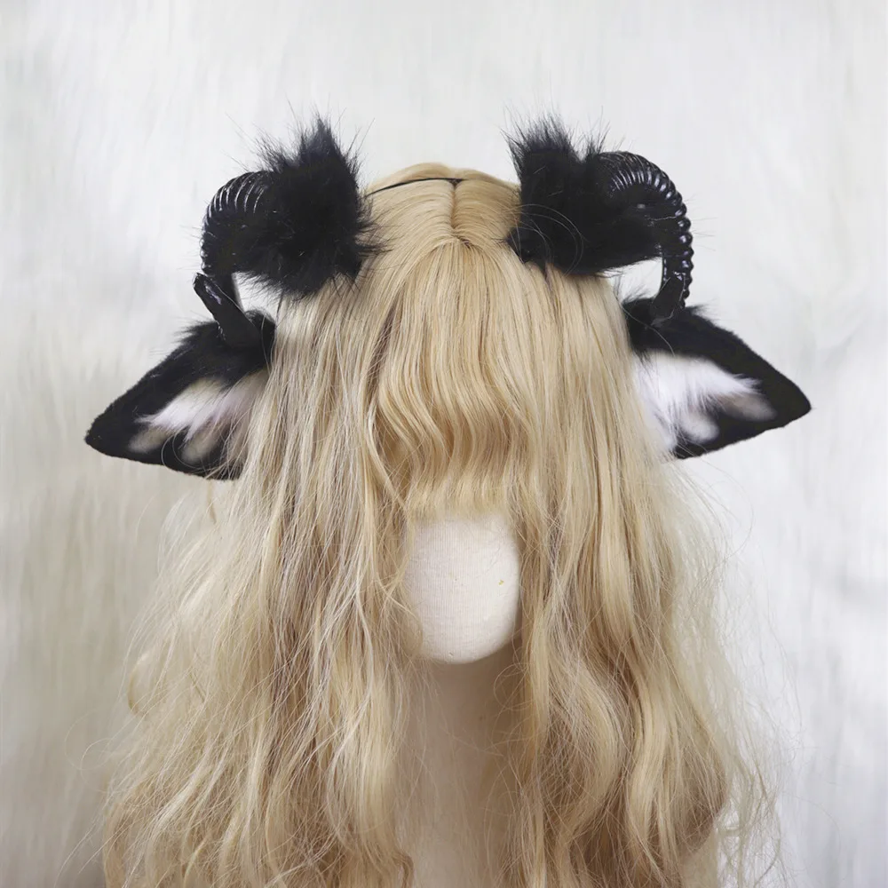 orecchie-da-bestia-fatte-a-mano-piega-stile-anime-bestia-orecchio-di-pecora-con-corno-cerchietto-per-capelli-copricapo-per-halloween-natale-cosplay