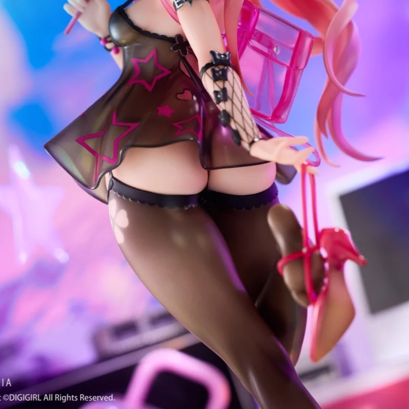 27cm 1/6 Digigirl Wysokie Obcasy i Lizak Króliczek Figurka Model Dekoracja Biurko Kolekcjonerska Zabawka