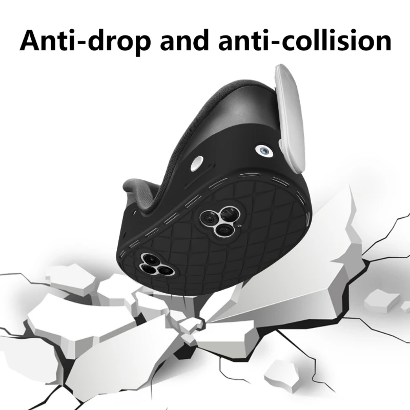 Upgraded Antifall Case Shockproof Silicone for Quest3S VR Headsets Cover Protective Sleeve Shell Caps Accessories