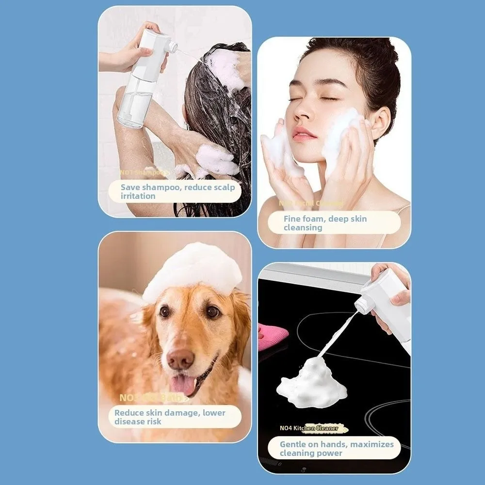 

Automatic Foaming Soap Dispenser Refillable Rechargeable Electric Foam Dispenser Foaming Artifact 300ML Foam Hand Dispenser