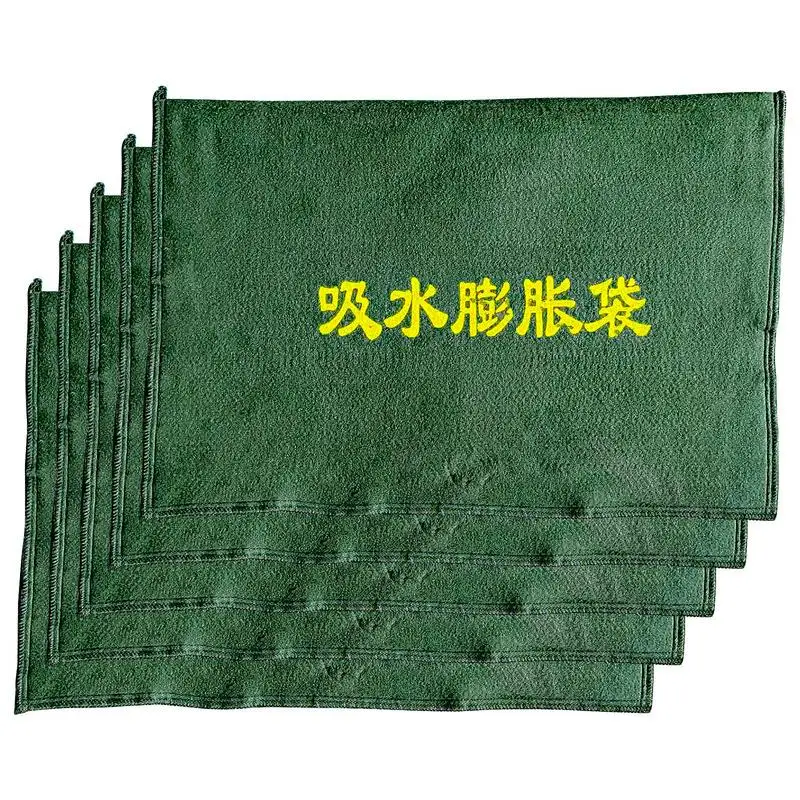 Water Activated Flood Barriers 5X Flood Barrier Bags Reusable Sandless Sandbag Absorbent Flood Dam Bags For Home Garage Door