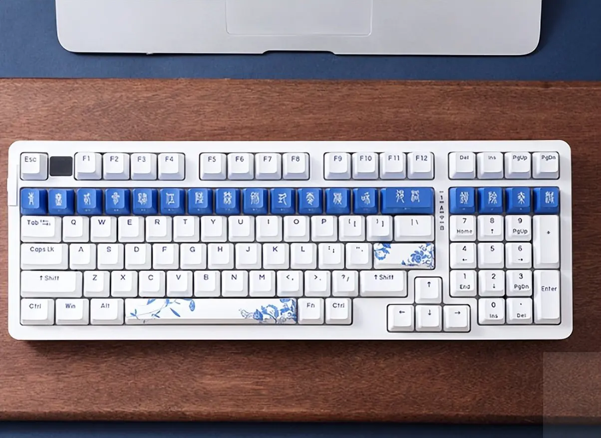 DAREU A98 Blue White Porcelain Wireless Bluetooth Keyboard 97 Keys 3 Mode Hot-swap RGB Backlight Mechanical Gaming Keyboard