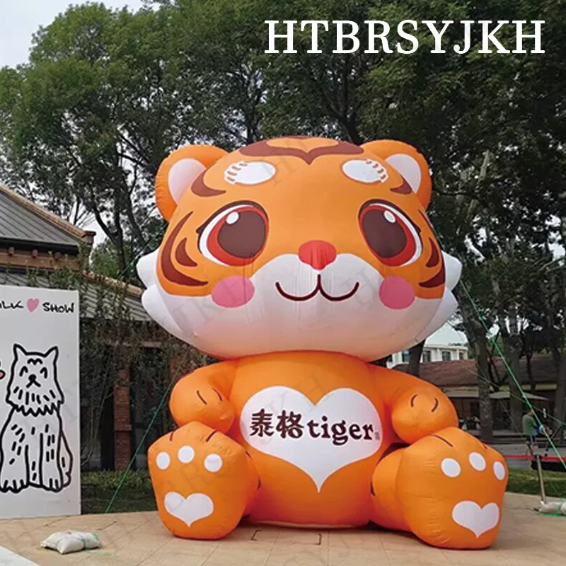 

Inflatable tigers with blowers, animal-based air models, outdoor square and shopping mall decoration props