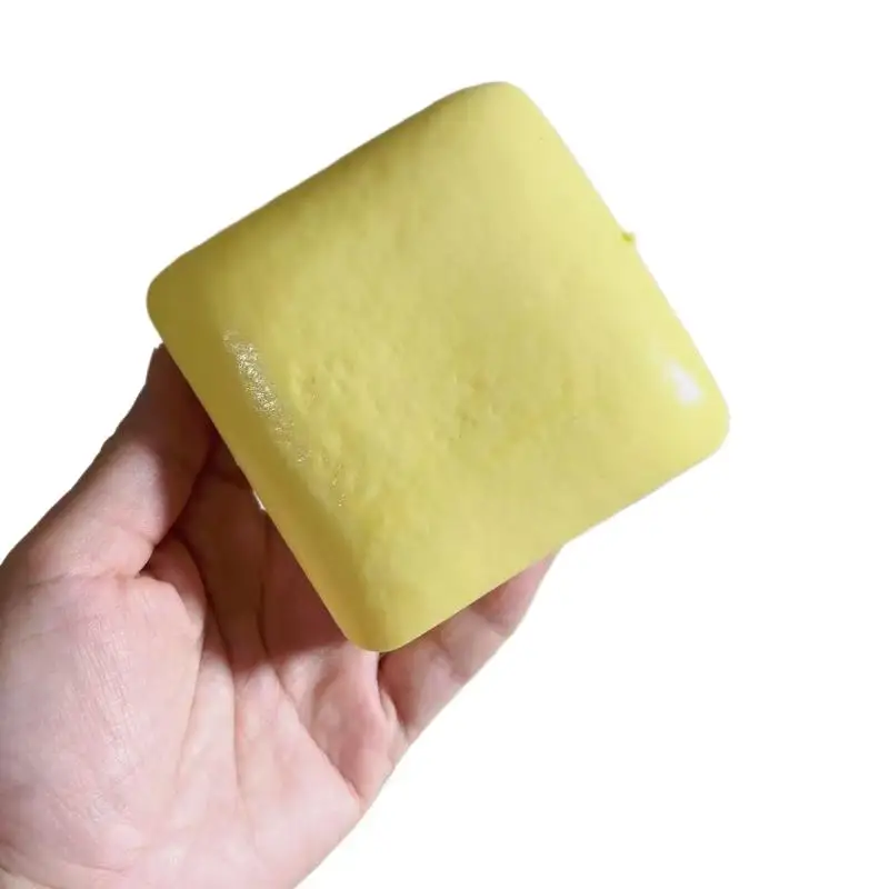 لعبة ضغط على شكل كعكة مربعة محاكية للواقع، لعبة تخفيف التوتر بطيئة الارتداد، هدية مثالية للكبار والأطفال.