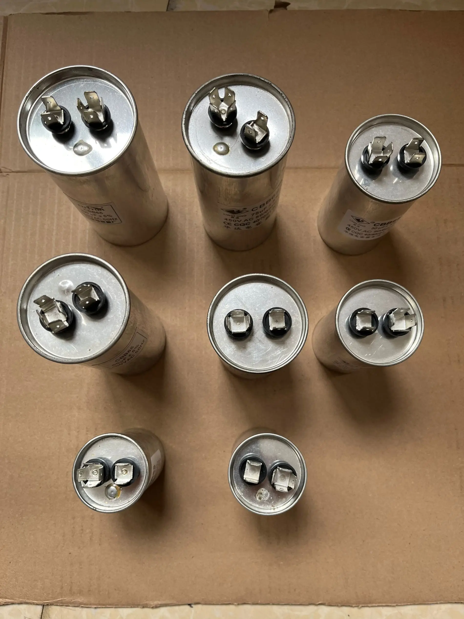 CBB65 AC Motor Capacitor Air Conditioner Compressor Start Capacitor 450VAC 20uF 25uF 30uF 35uF 40uF 45uF 50uF 60uF 70uF 5%