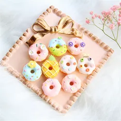 CH10 Fashion 5 Pcs Mini Donut Beads For Jewelry Making Bulk Beads Ceramic Bracelets DIY Pacifier Chain Jewelry Beads Accessories