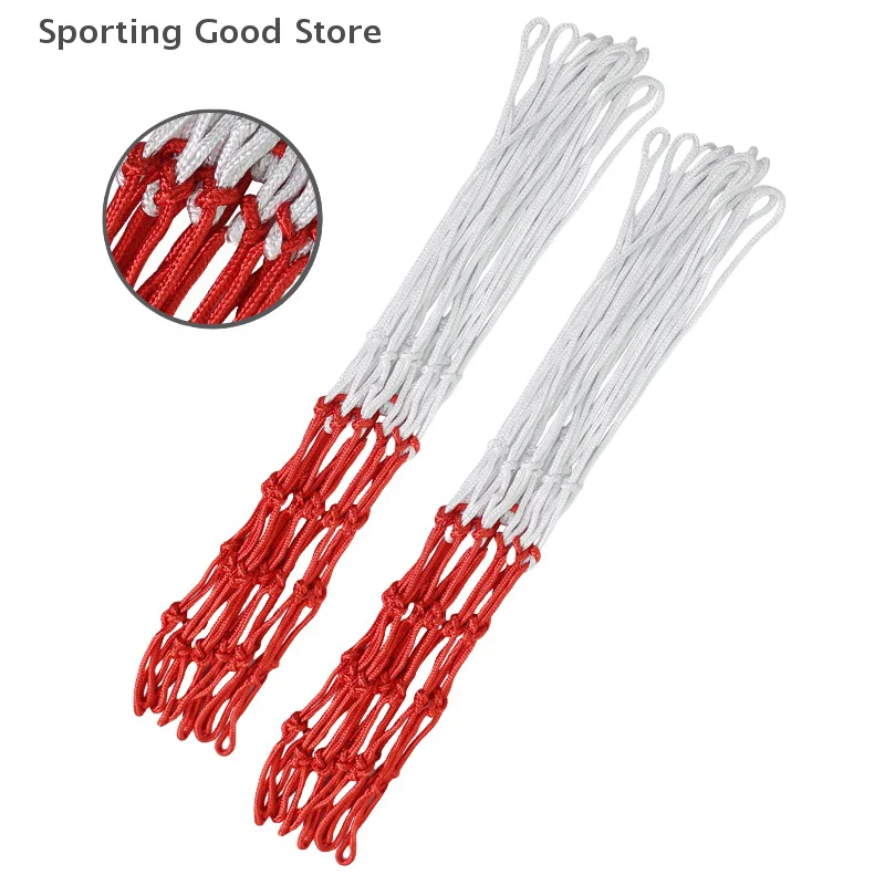 Баскетбольная сетка 3,5 мм, всепогодная баскетбольная сетка, двухцветная/трехцветная сетка для баскетбольного кольца, баскетбольное кольцо с электроприводом, сетка с ободом корзины