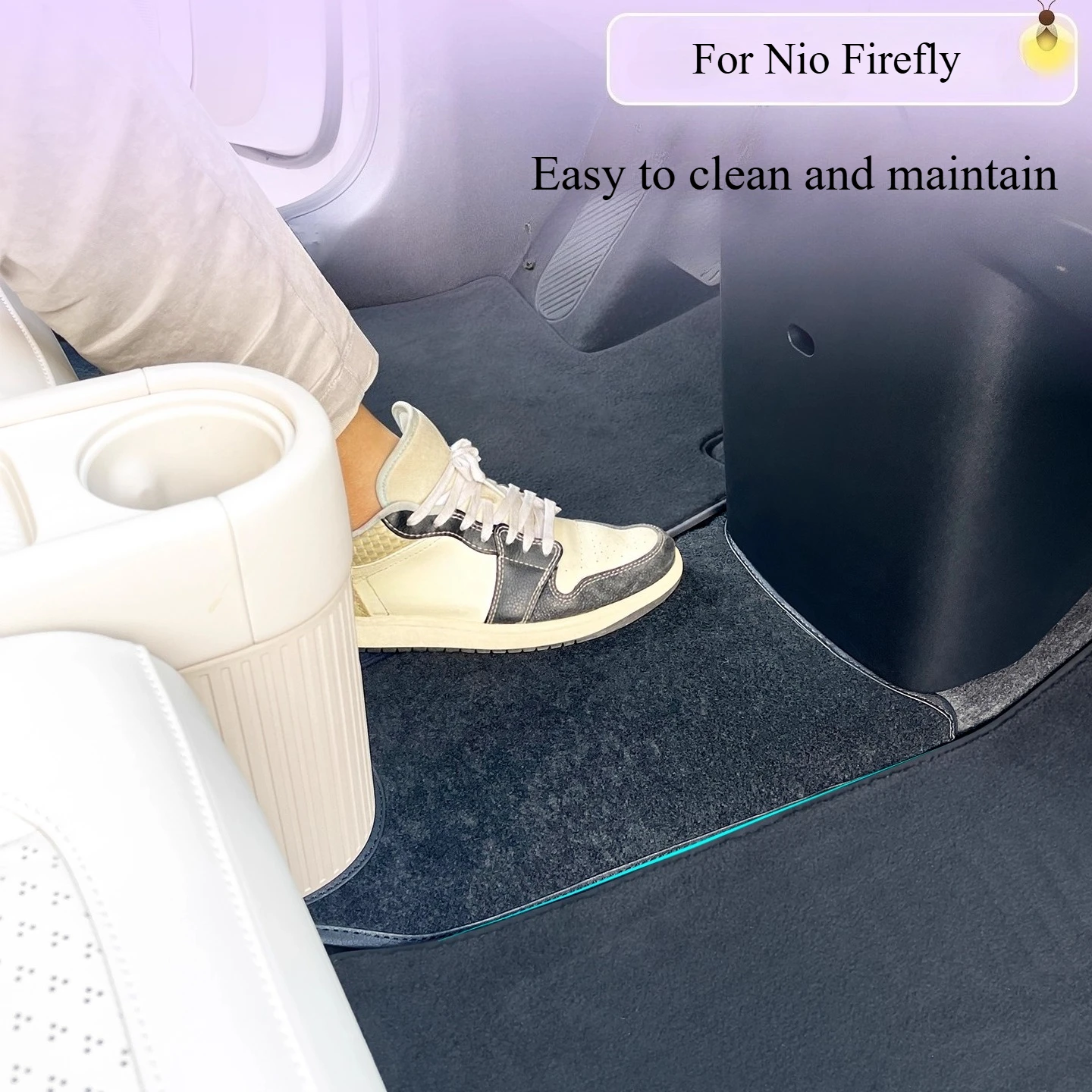 For Nio Firefly Front Bridge Mat Driver And Passenger Side Aisle Protection Mat Waterproof Dirt-Resistant And Easy To Clean