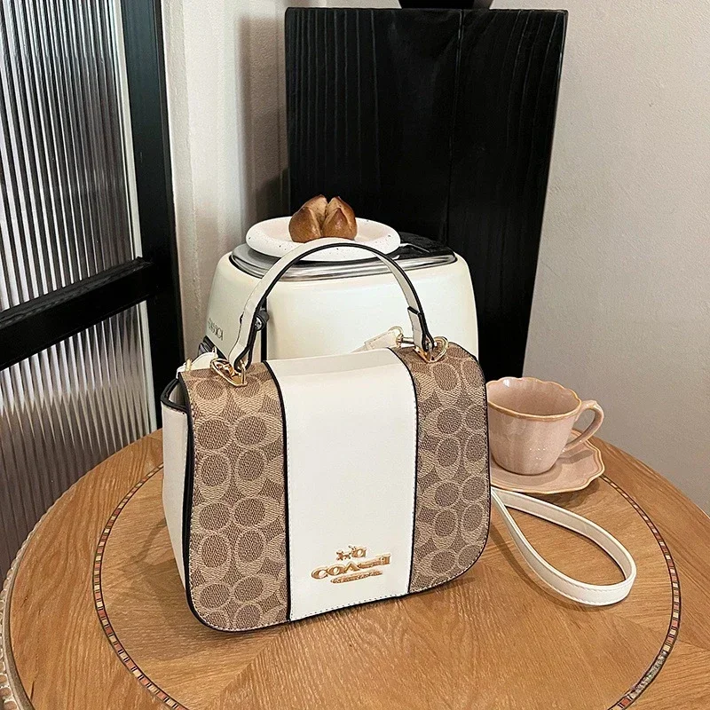 

2025 Trendy Women's Mini Square Bag - Luxury Texture, Chain Strap Crossbody & Top Handle for Casual Use