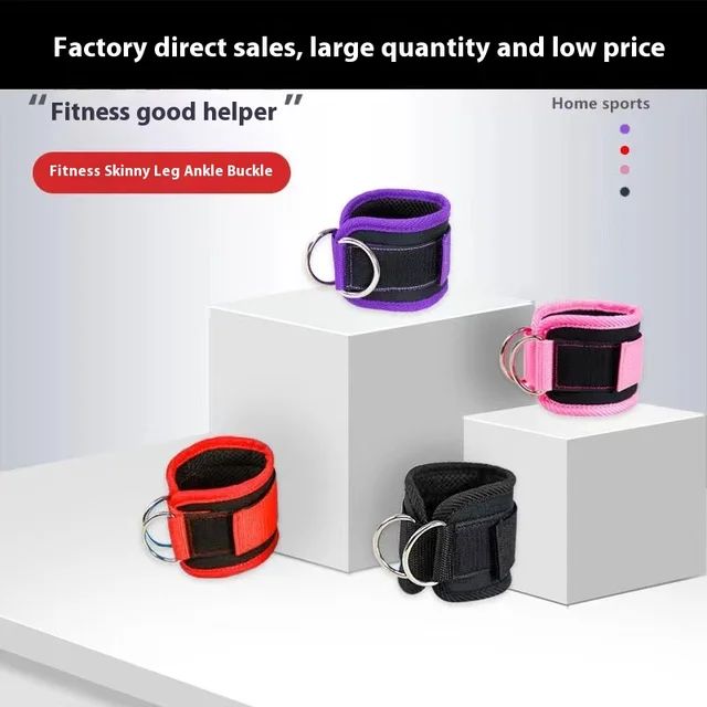 Fitness Paski na kostkę Regulowane mankiety podtrzymujące typu D-Ring Siłownia Trening siłowy nóg Koło pasowe z klamrą Sportowa osłona Bezpieczeństwo Abductors