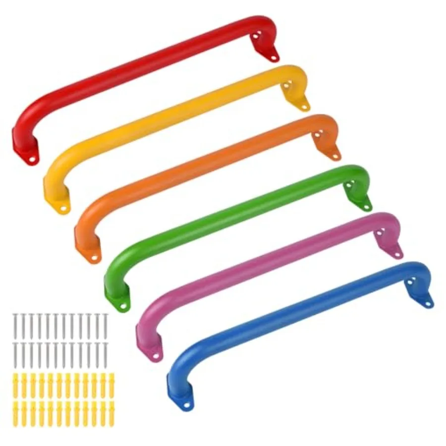 

17.1-inch Metal Monkey Bars Indoor Playground Handles Ceiling Grab Bars for Indoor Outdoor Playgrounds Climbing Frames Wall Lad