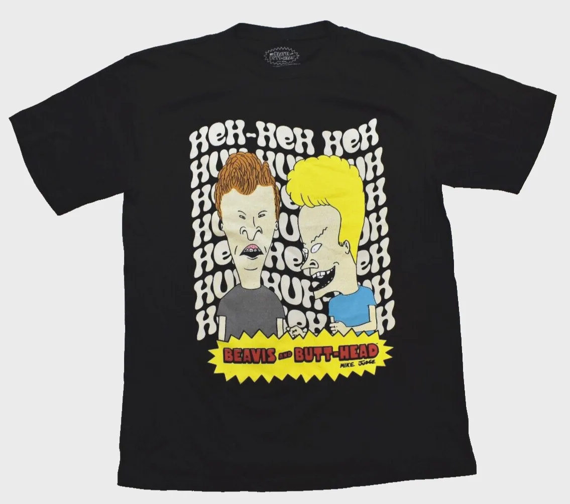 비비스와 엉덩이 머리 남성, Mtv의 엉덩이 머리, Heh 티셔츠, 신상 소형