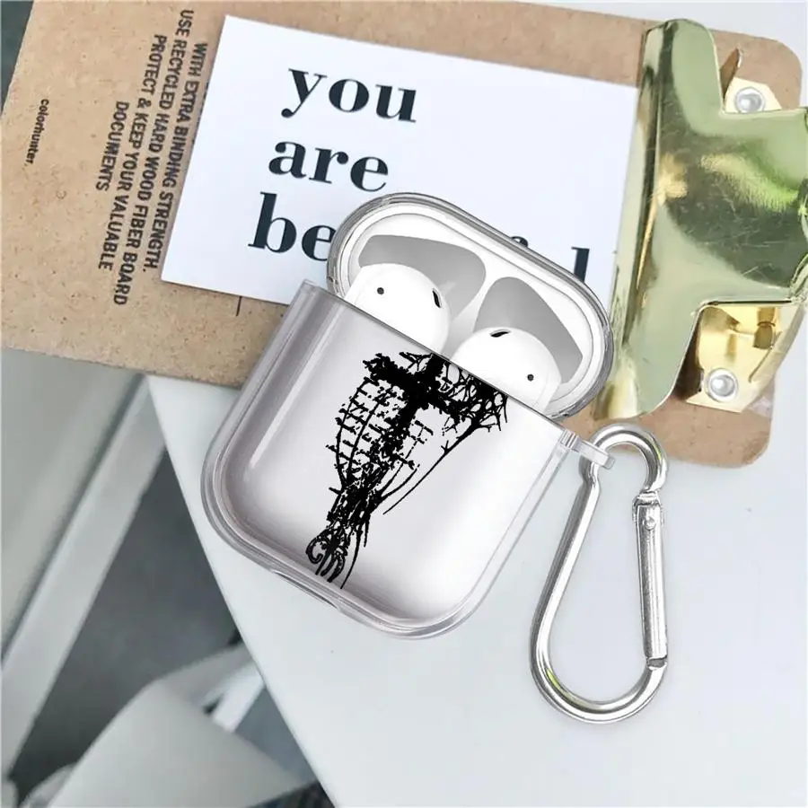 

Cross Bibles Pattern Case For Airpods Pro2 4 Pro3 3 Pro 1 2 Clear Earphone Cases Cover