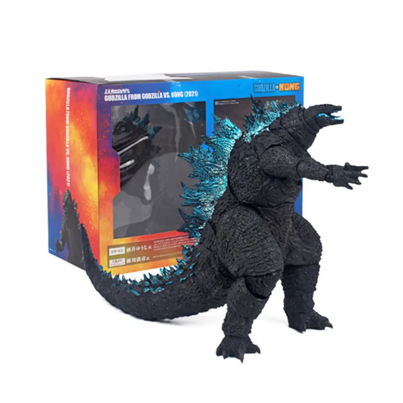 SHM GODZILLA VS. KONG 2021 Nuclear Godzilla Blue Action Figure PVC Model Collection Doll