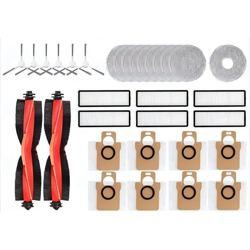 B82B-For Combo Robot Vacuum Vacuum Brush Dust Bag Filter Roller Mop Spare Parts