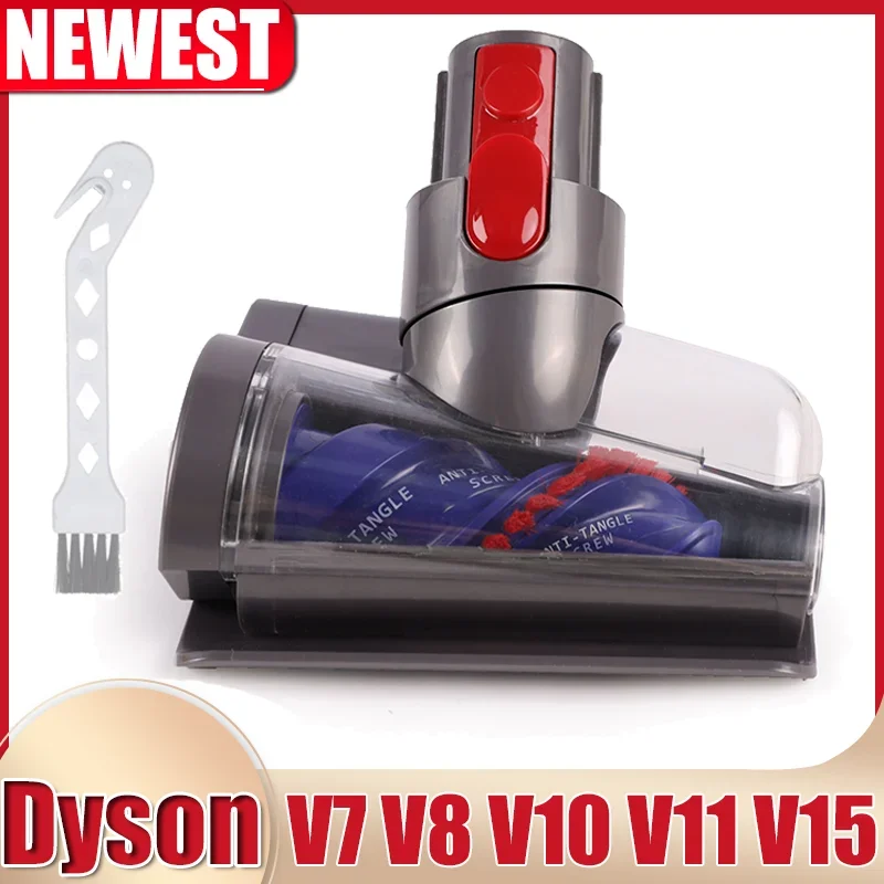 Upgrade Anti-Tangle Mini Motorized Brush Head For Dyson V7 V8 V10 V11 V15 Vacuum Cleaner,Suitable for Sofas, Beds, Car Seats