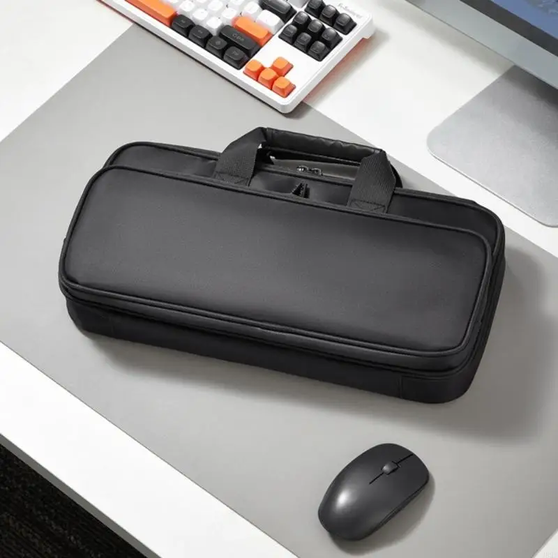 462E Double Layer Keyboards Case Thickened Padding And Multiple Pockets Waterproof r