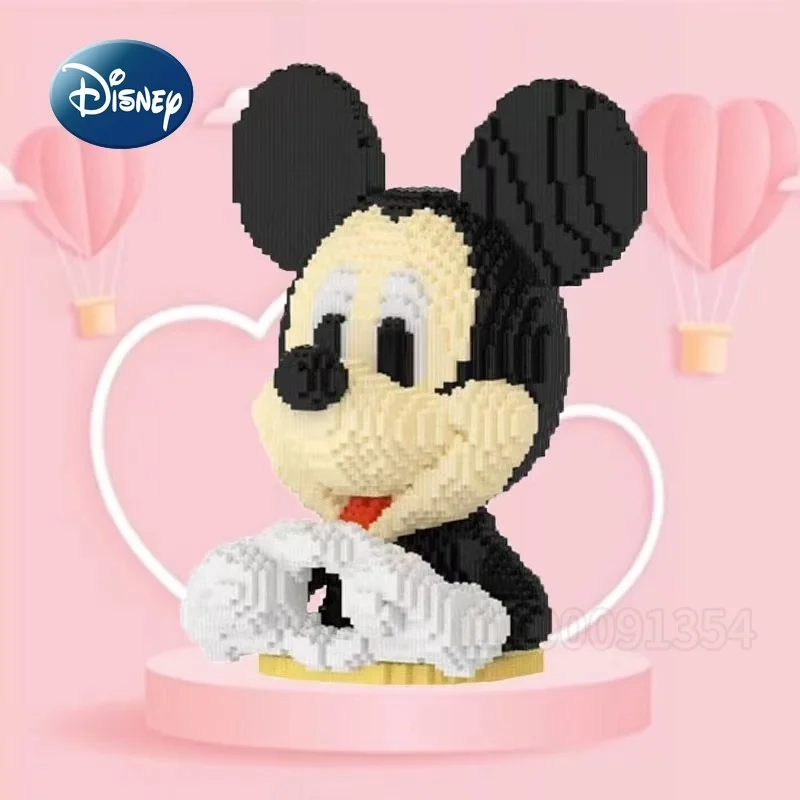 디즈니 미키와 미니 새로운 어린이 빌딩 블록 장난감 마이크로 입자 빌딩 블록 퍼즐 접합 빌딩 블록 장난감