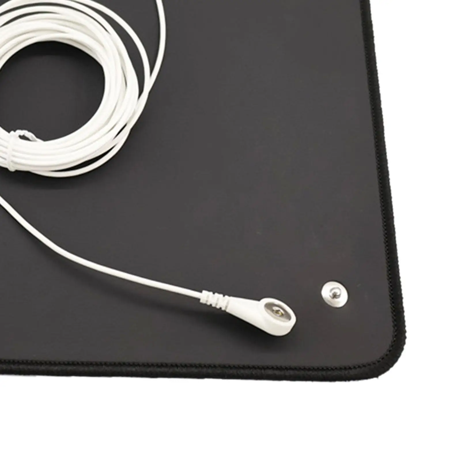 Earthing Grounding Mat for Desk Bed Yoga Anti Static Rubber Mouse Pad with Ground Cord Multi Use Conductive Pad
