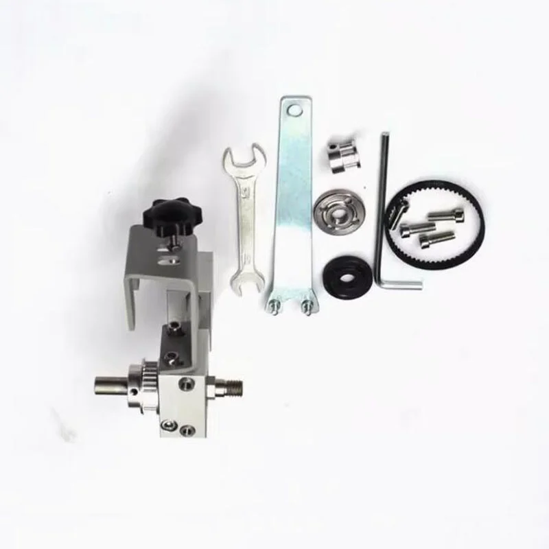 DIY Woodworking Cutting Polishing Unpowered Spindle Assembly Small Table Saw Accessories Set Mini Table Saw Lifting Spindle