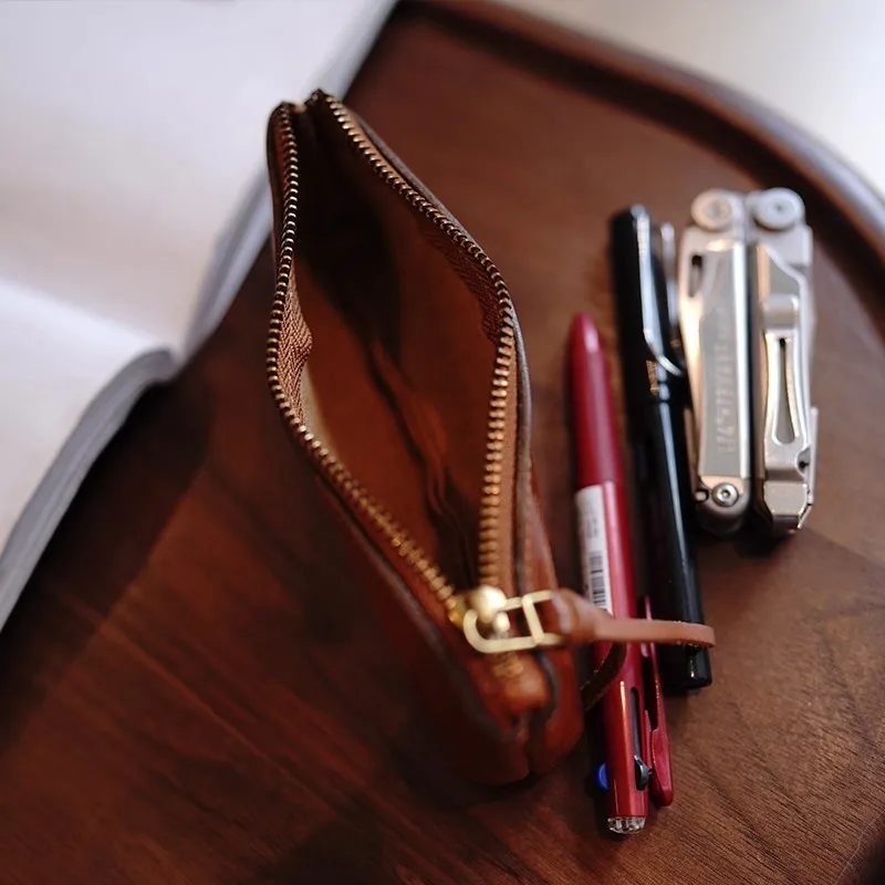 Vintage Multi-functional Makeup Bag, Minimalist Stationery Pencil Pouch, Storage Pouch for Cosmetics & Ornaments