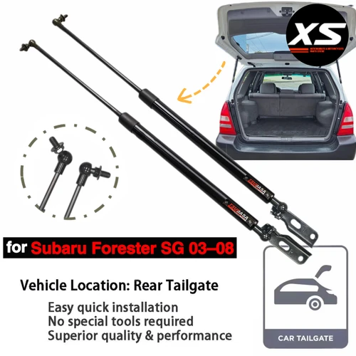 Amortiguadores de maletero trasero para Subaru Forester SG 2003-2008, soportes de elevación, puntales, varilla de pistones, resorte de Gas de 555mm