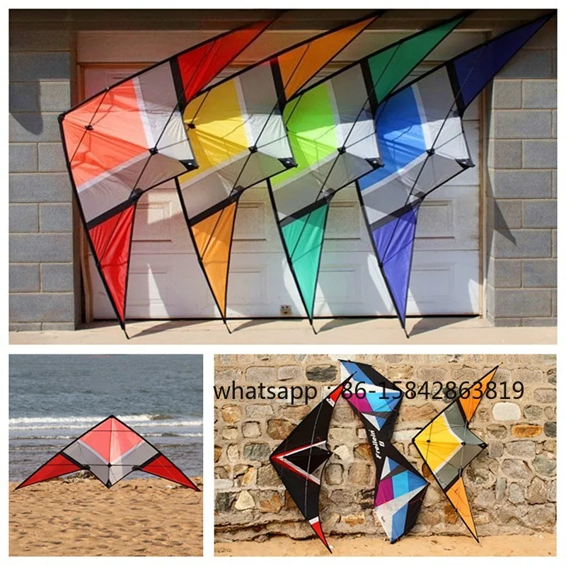 Pipa de acrobacias de linha dupla de 250cm, grande e potente, com sistema de freio, tipo Sweetbomb, para parapente, brinquedo esportivo, para windsurf, drachen, cometa