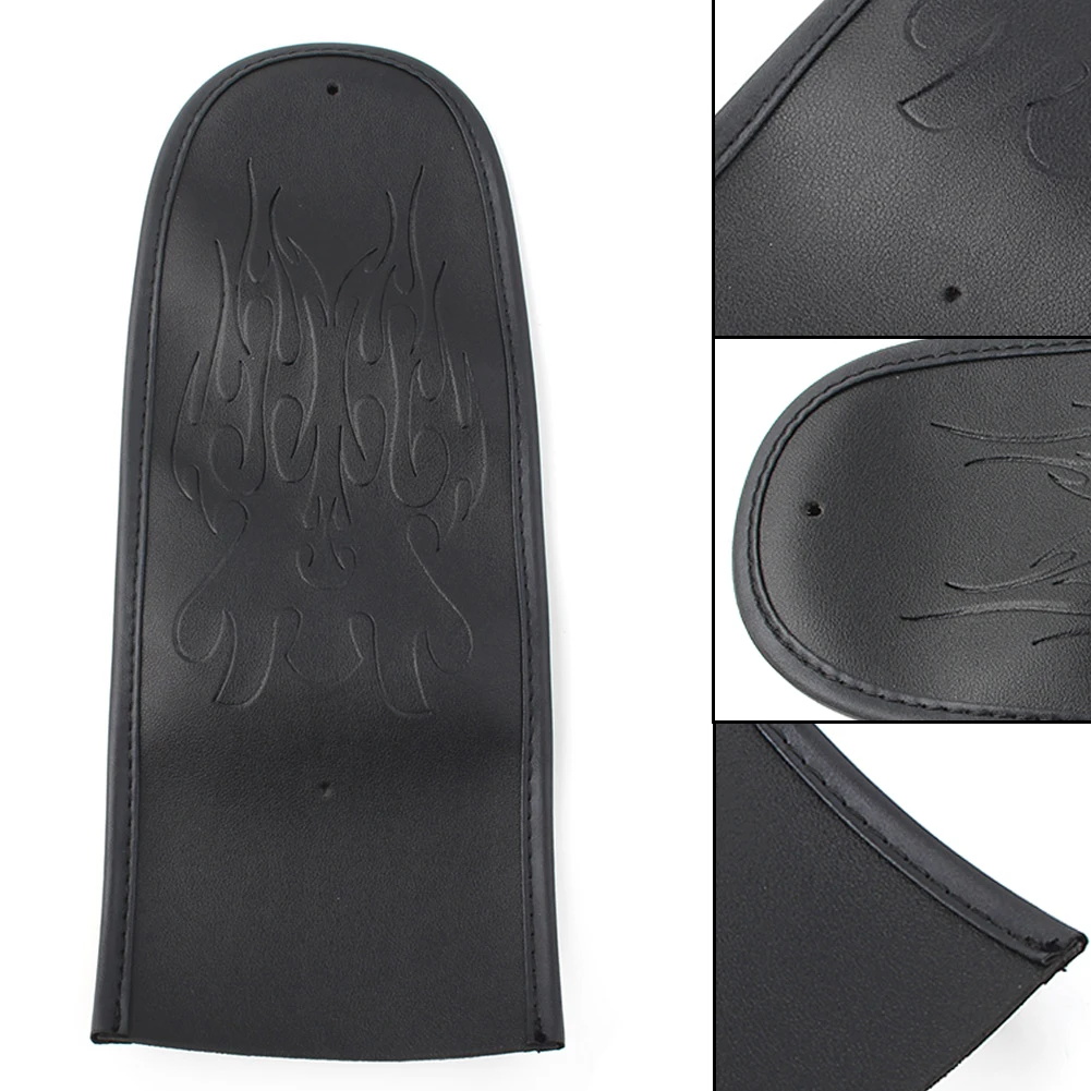 Motorcycle Rear Frender Flame Stitching PU Leather Finish Cushion For Harley Dyna Fat Bob Street Glide