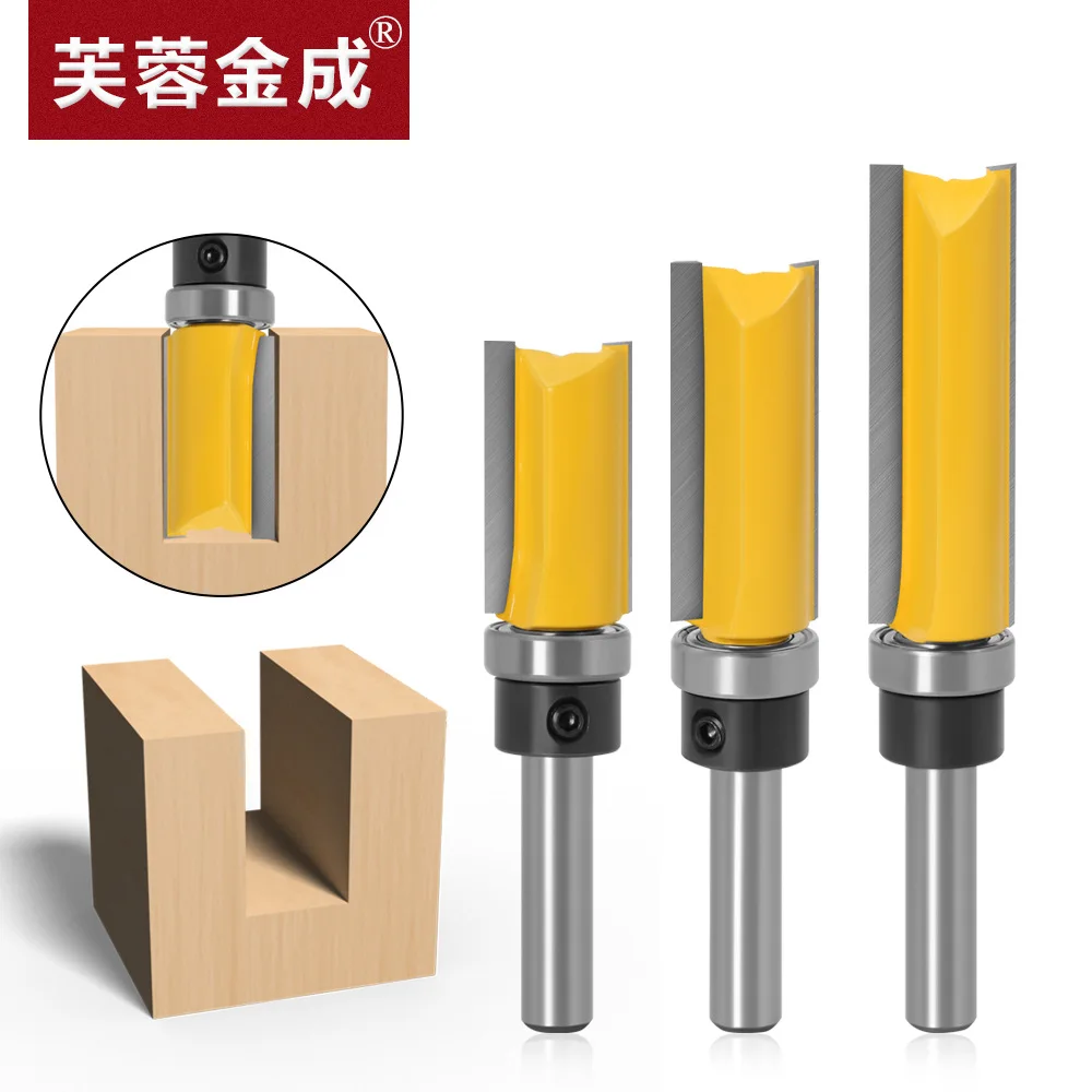 8MM Shank Copy Trimming Cutter Diameter 15.9mm Straight Edge Copy Milling Cutter Export Engraving Machine Milling Cut