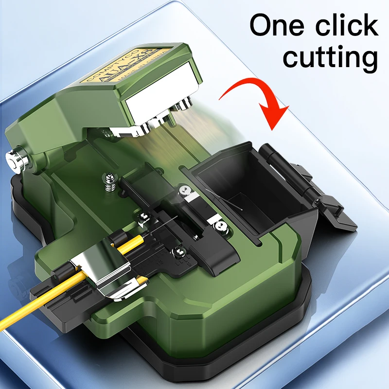 COMPTYCO AUA-X8 Fiber Cleaver Fiber Optic Cold Connection/Fusion Splicing Cutting Knife Optical Fiber Cable Cutter Tool
