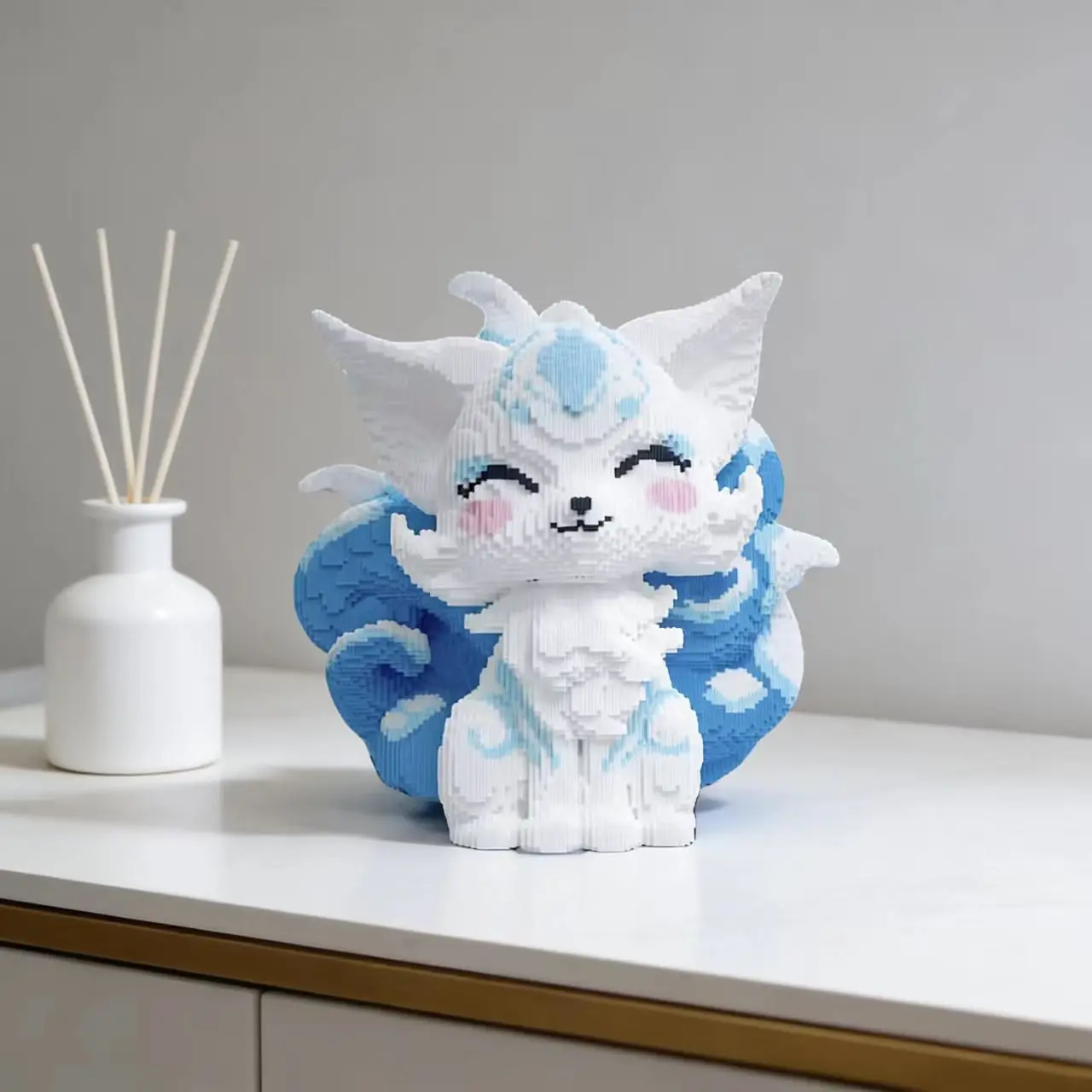 2,000 pieces of creative Blue Fox building blocks, suitable for use in offices, homes, bookcases, and other settings. view 3