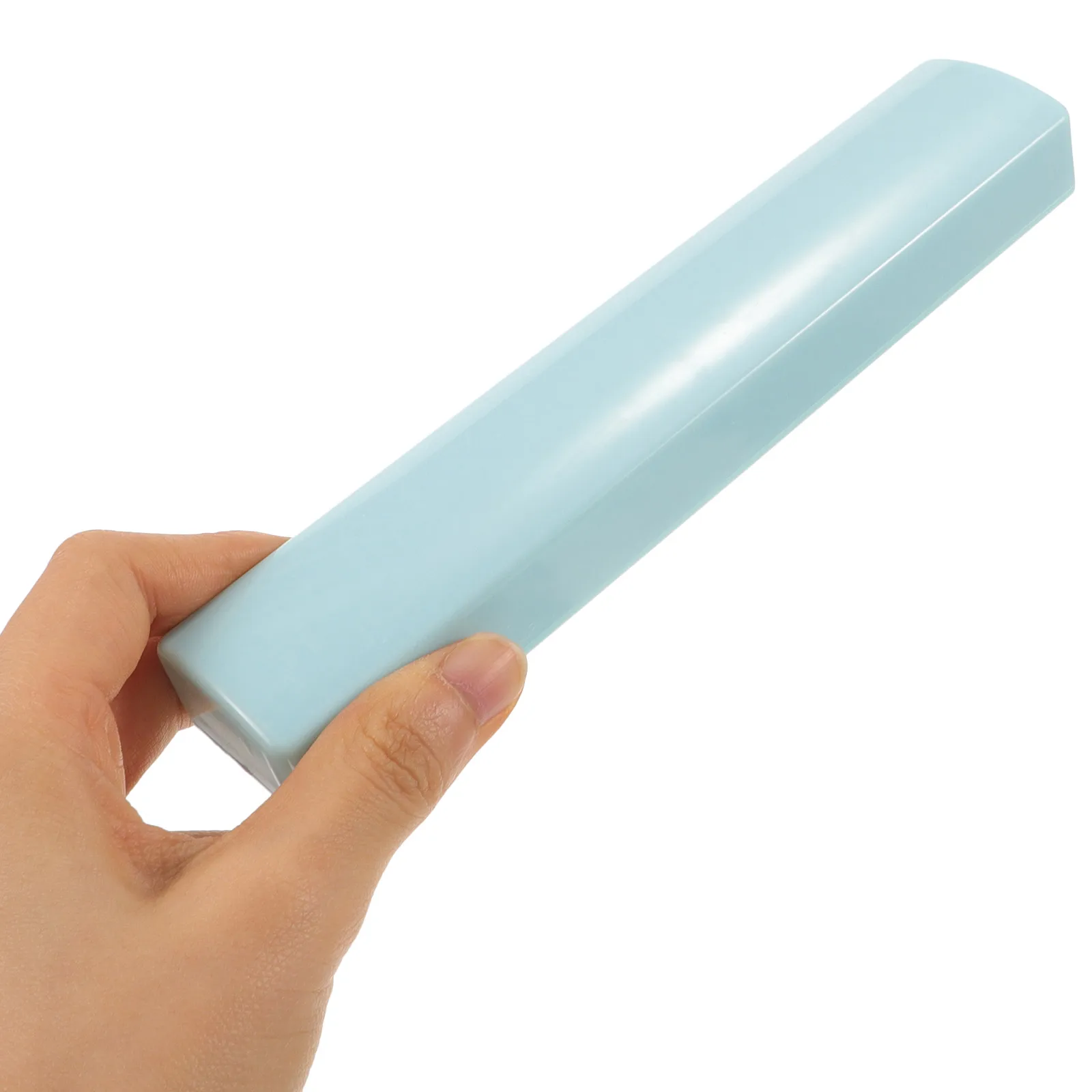 

2Pcs Blue Simulated Jade Smooth Paperweight Paperweight Decor For Calligraphy Practice Desk Decoration Writing Supplies
